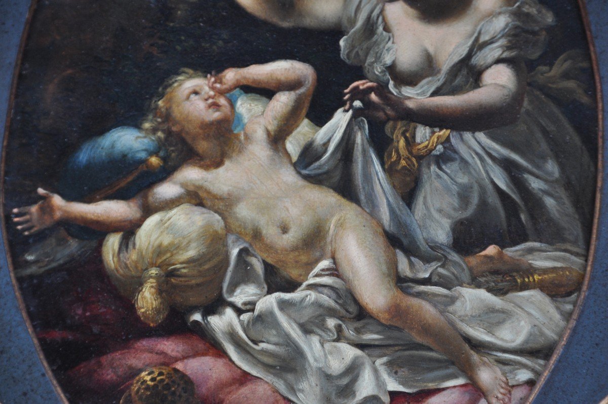 Psyché Révèle  Amour - Maître Italien Du Siècle  XVII Bologne- Rome)-photo-3