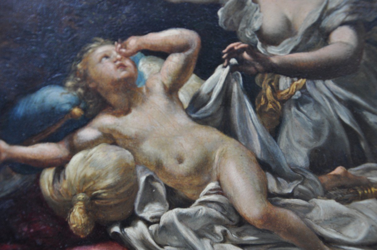 Psyché Révèle  Amour - Maître Italien Du Siècle  XVII Bologne- Rome)-photo-2