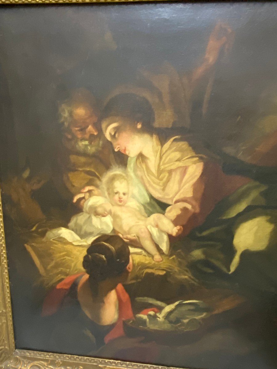 Antonio Balestra (verona, 1666-1740) Painting Depicting: "nativity"-photo-2