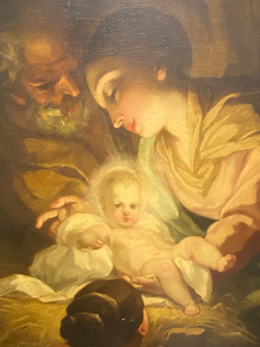 Antonio Balestra (verona, 1666-1740) Painting Depicting: "nativity"-photo-3