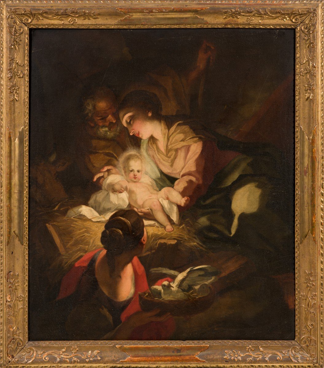 Antonio Balestra (verona, 1666-1740) Painting Depicting: "nativity"