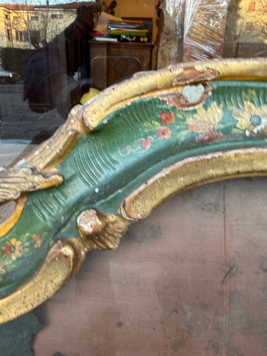 Elegant Fireplace Mirror, Venice, 18th Century-photo-3
