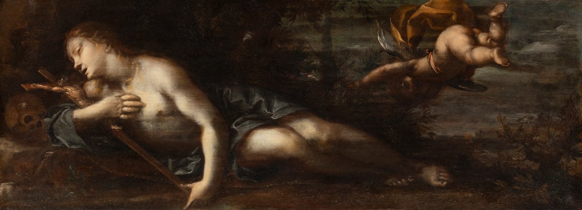 Giovanni Stefano Danedi, dit Il Montalto (Treviglio, 1612 - Milan, 1690)  Madeleine pénitente 