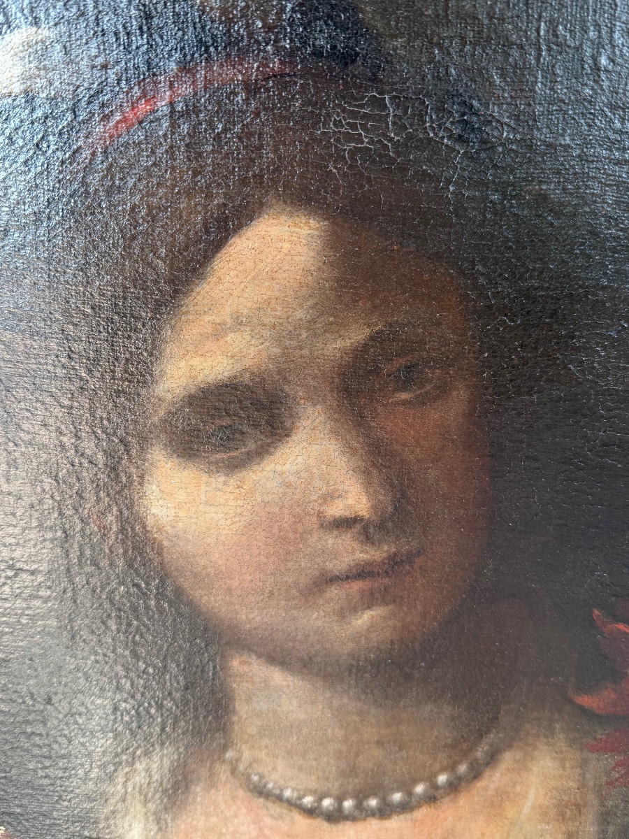 Pietro Paolini (lucca, 1603–1681) Young Female Figure Depicted As Flora-photo-2