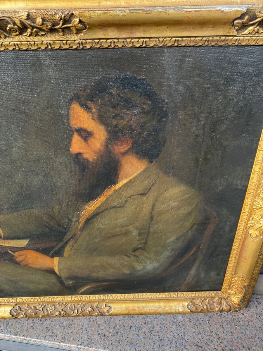Frank Markham Skipworth (caistor, 1854 – London, 1929)   Portrait Of Alfred Lys Baldry-photo-2