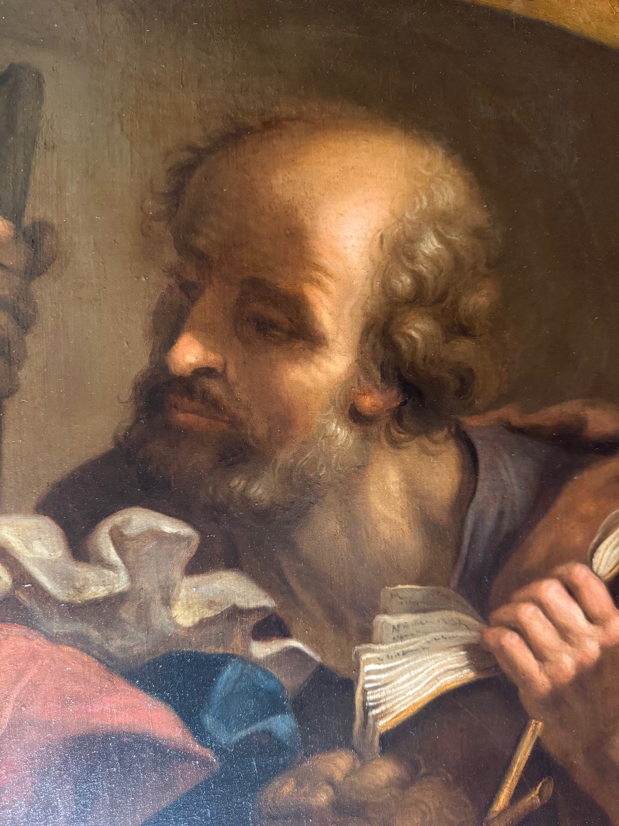 Benedetto Gennari (Cento, 1633 – Bologne, 1715) " Sainte Famille "-photo-4