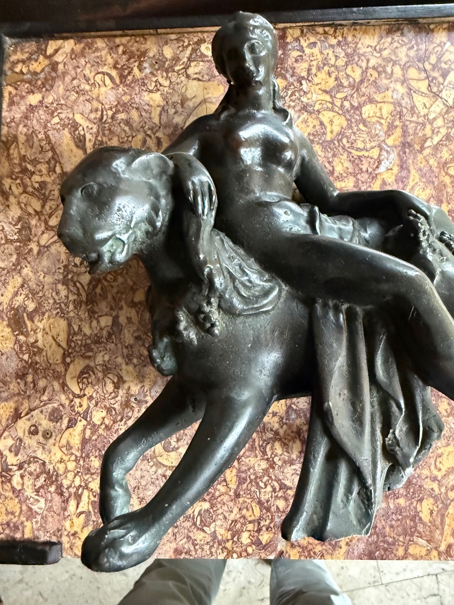 Bronzier padouan des XVIe-XVIIe siècles « Ariane sur la panthère »-photo-4