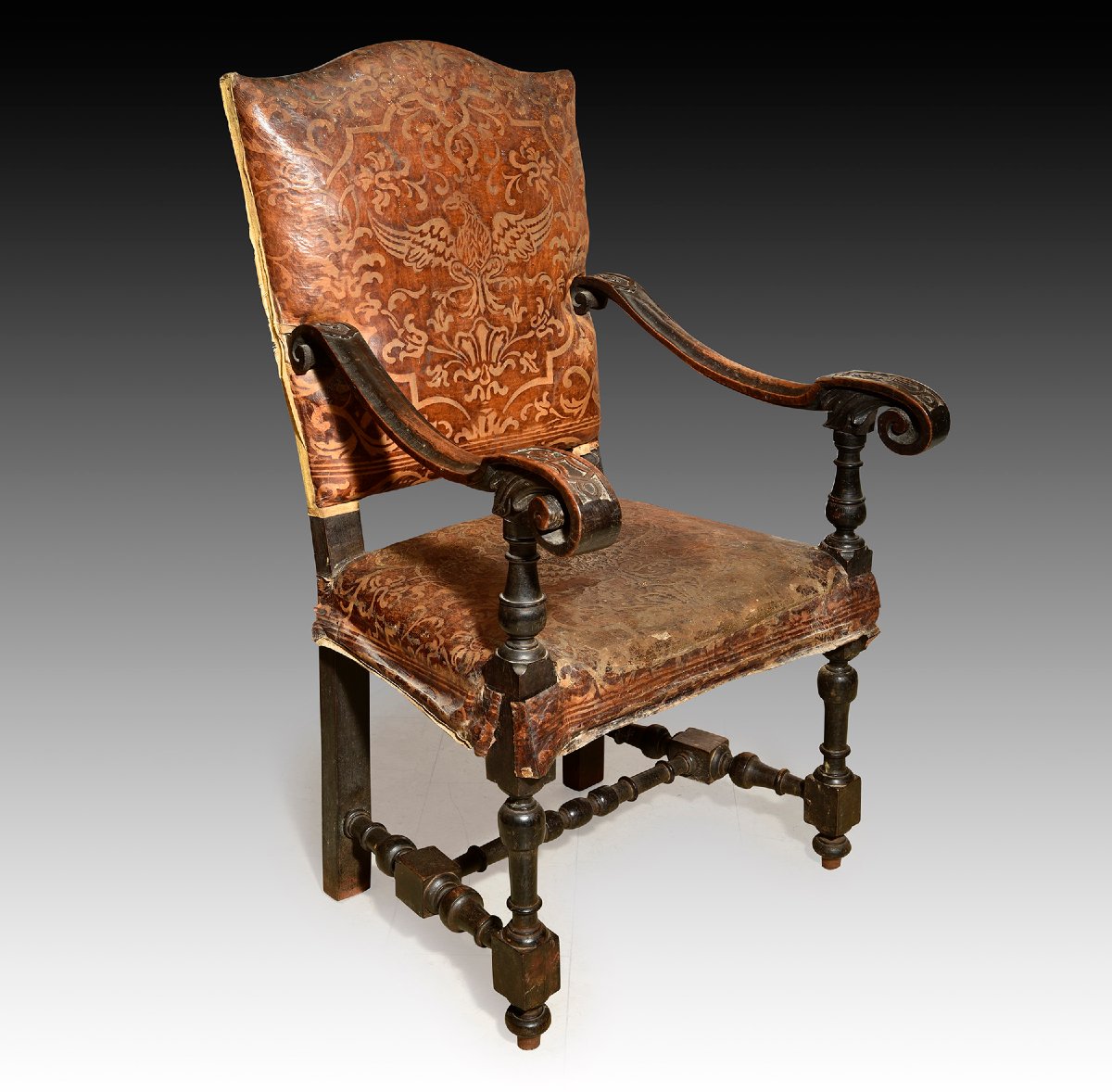 Estense Armchair, Emilia, Modena, 17th Century