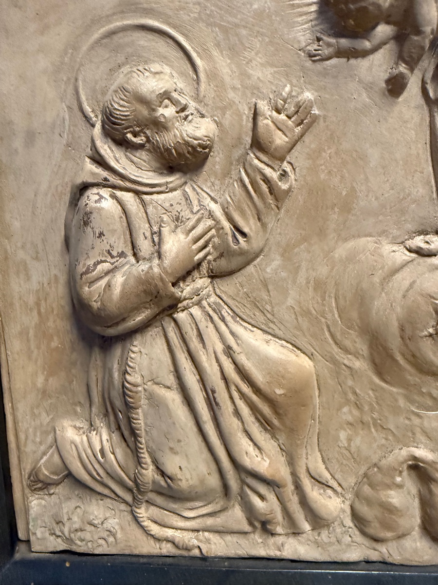 Giuseppe Tozzi -  Devotional Terracotta Plaque, Imola, 19th Century-photo-4