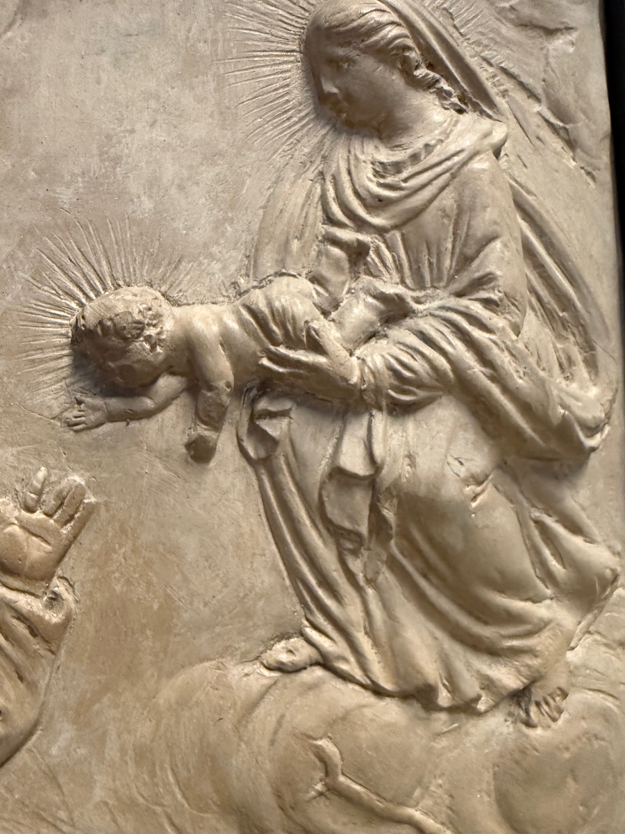 Giuseppe Tozzi -  Devotional Terracotta Plaque, Imola, 19th Century-photo-2
