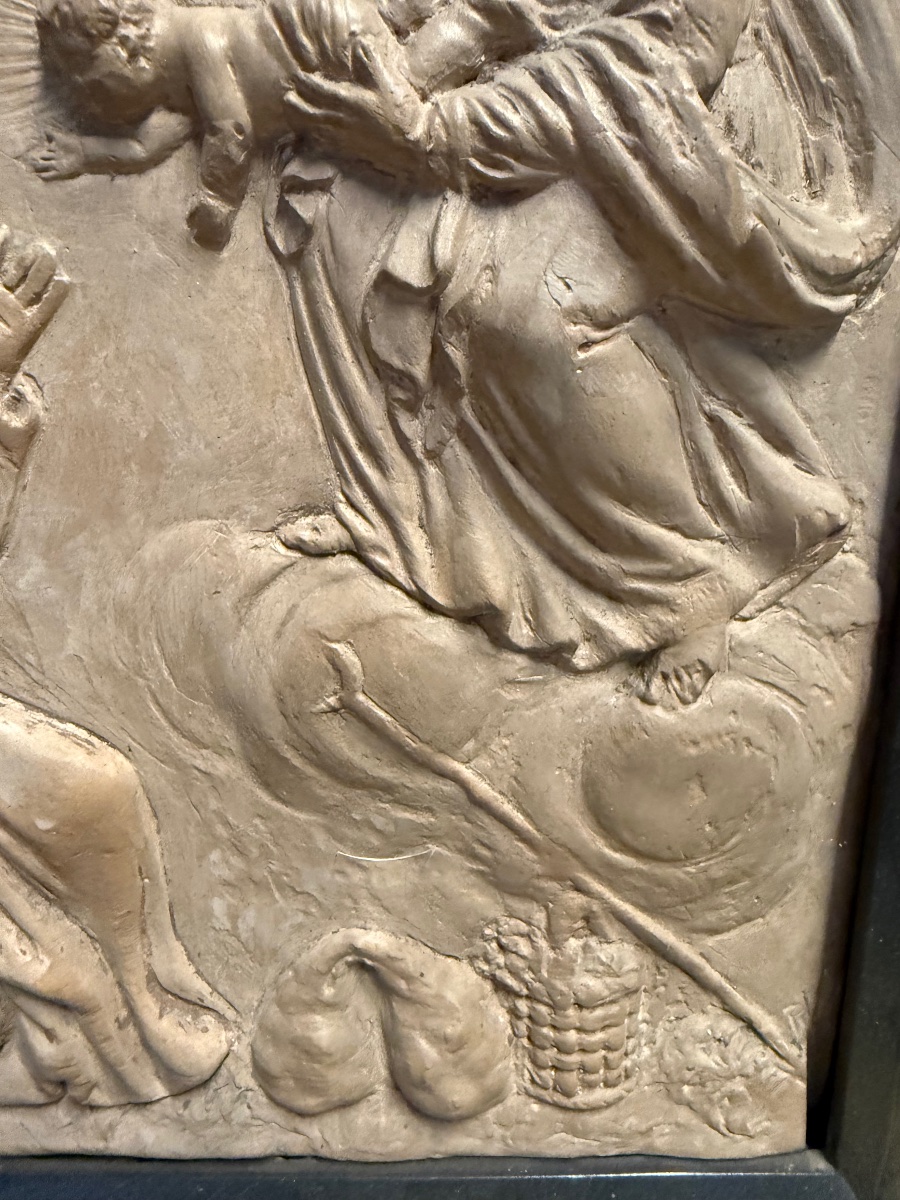 Giuseppe Tozzi -  Devotional Terracotta Plaque, Imola, 19th Century-photo-3