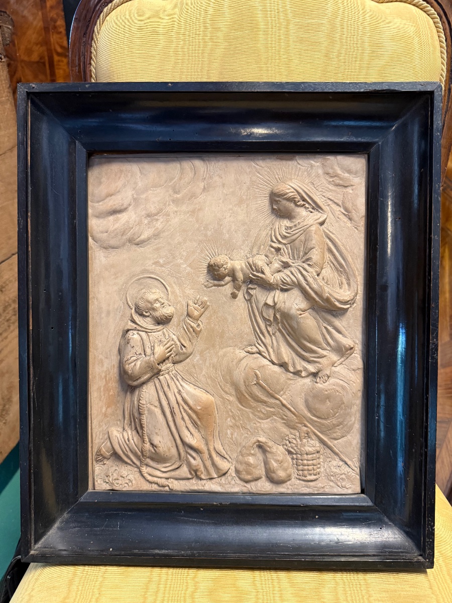Giuseppe Tozzi -  Devotional Terracotta Plaque, Imola, 19th Century-photo-6