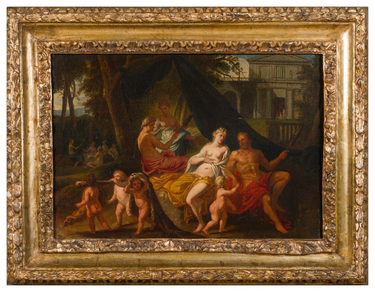 Maître des XVIIe-XVIIIe siècles « Hercule et Omphale »
