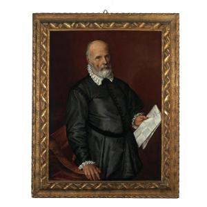 Bartolomeo Passerotti (bologna 1529–1592)   Portrait Of A Gentleman, Holding A Letter