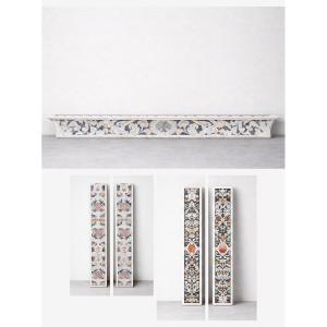 Carlo d'Aprile (genoa, 1621-palermo, 1668) Rare Set Of Five Inlaid Marble Elements