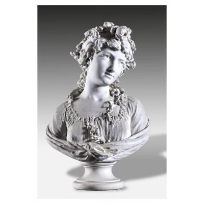 Pietro Calvi ( Milano,1833-1884) Allegoria Della Primavera