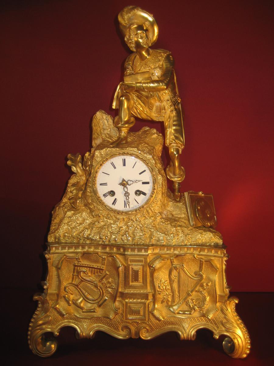 ARTISTE PEINTRE DU XIXéme BRONZE DORE MOUVEMENT  FIL 