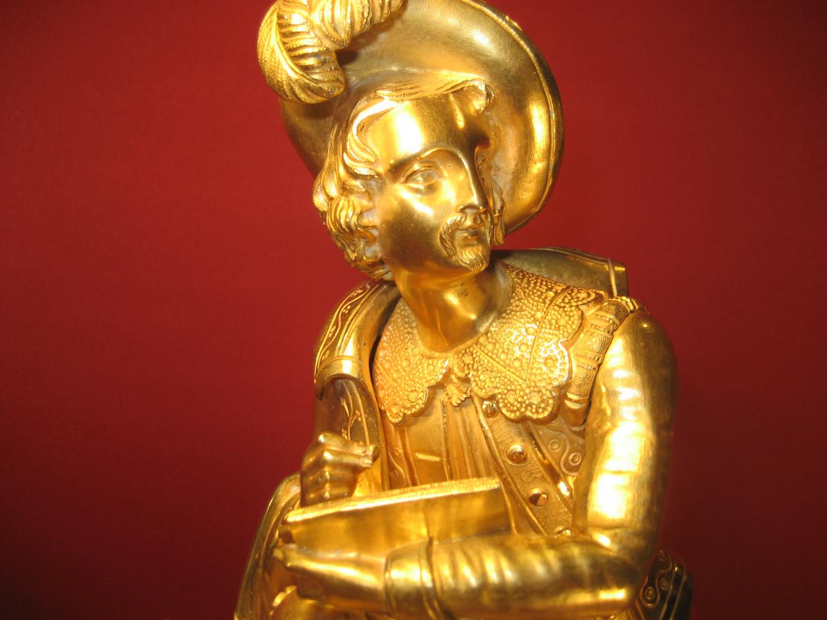 Artist Of The XVIII Gilt Bronze Wire Motion-photo-3