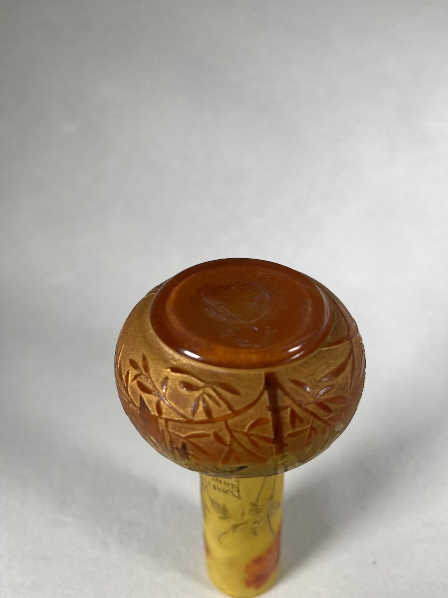 Daum Nancy Soliflore “poppy” Vase, Art Nouveau -photo-5