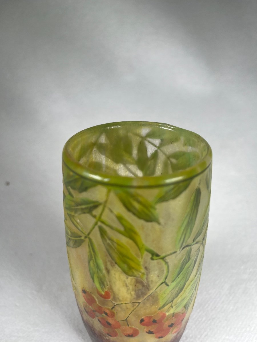 Large Daum Nancy Era Gallé Goblet, Art Nouveau -photo-4