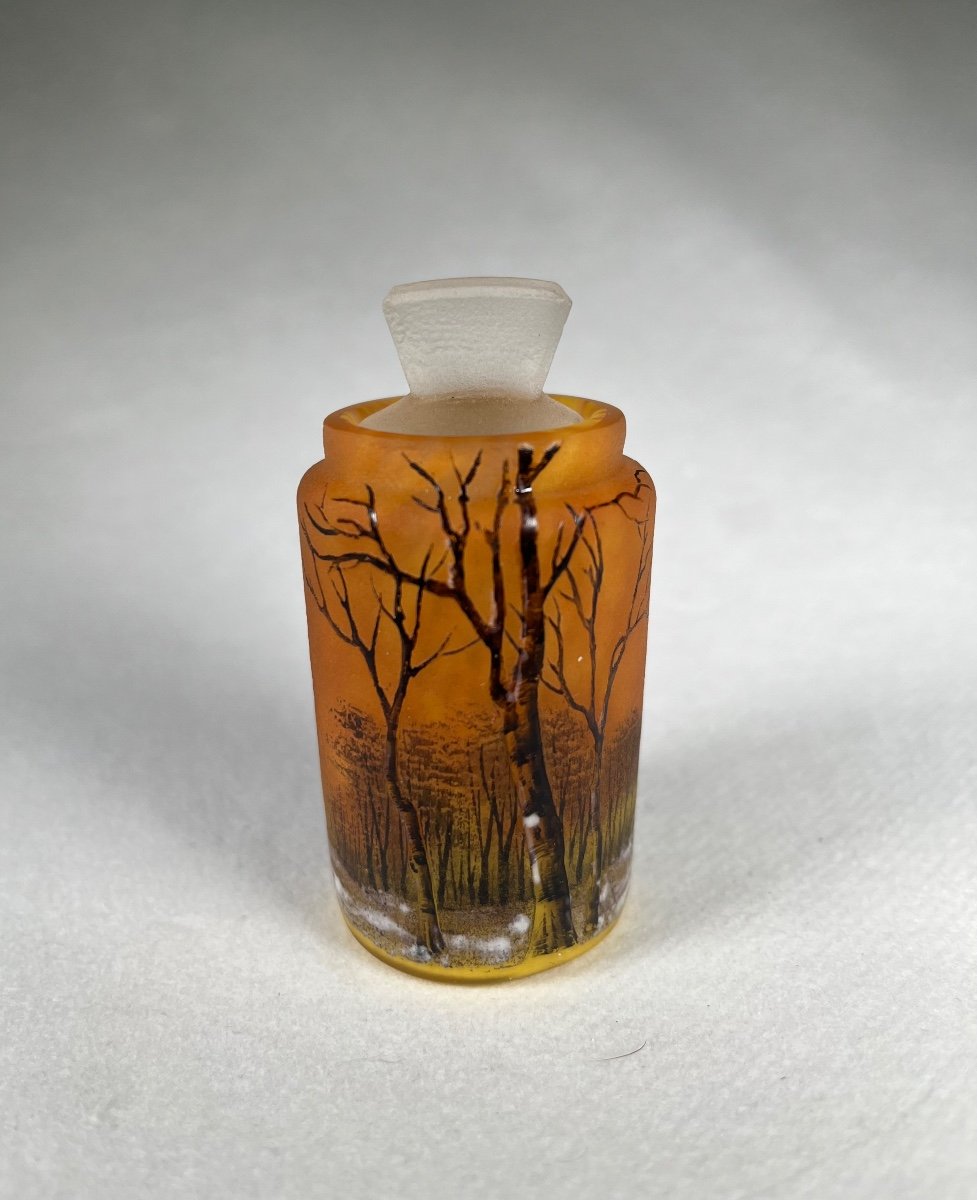 Flacon Daum Nancy (neige), Art Nouveau -photo-2