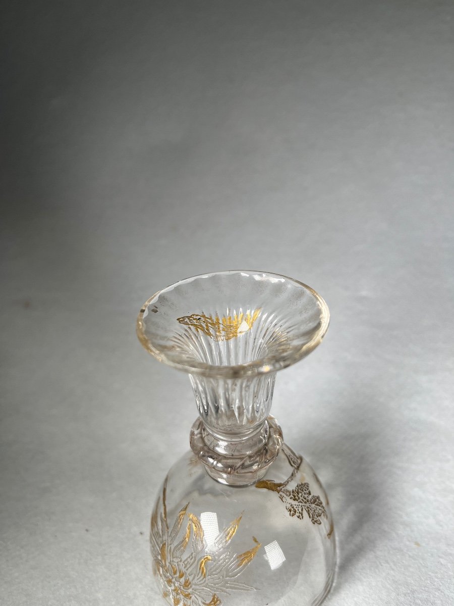 Emile Gallé Crystal Vase, Art Nouveau-photo-3