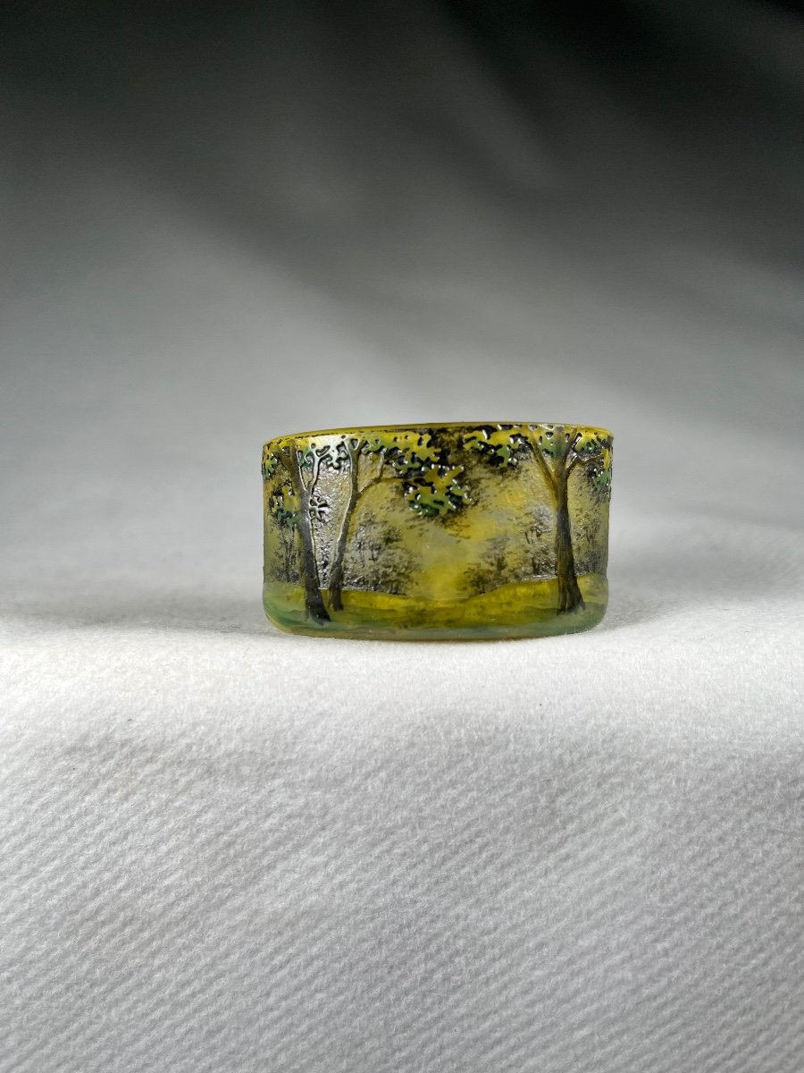 Vase Miniature Daum Nancy (printemps), Art Nouveau-photo-2