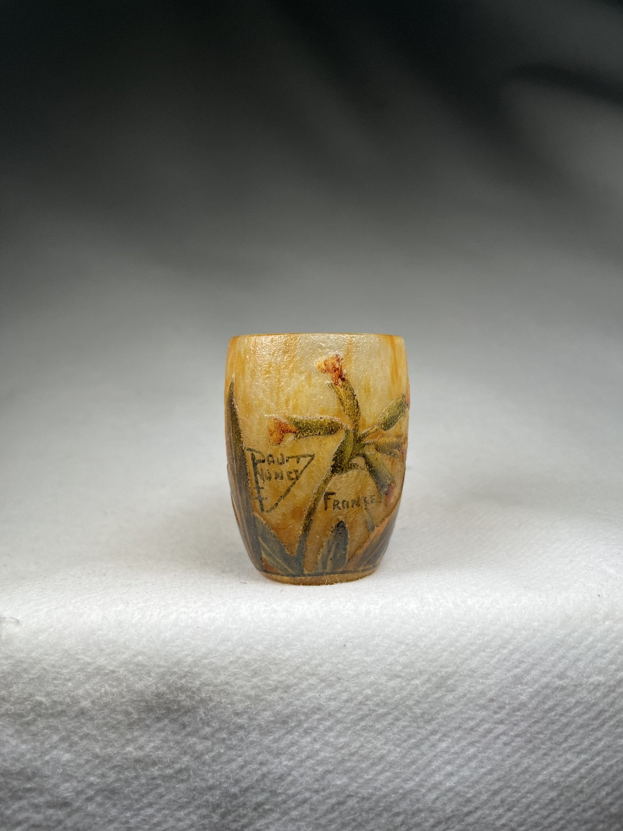 Petit Verre Daum Nancy « Primevères »