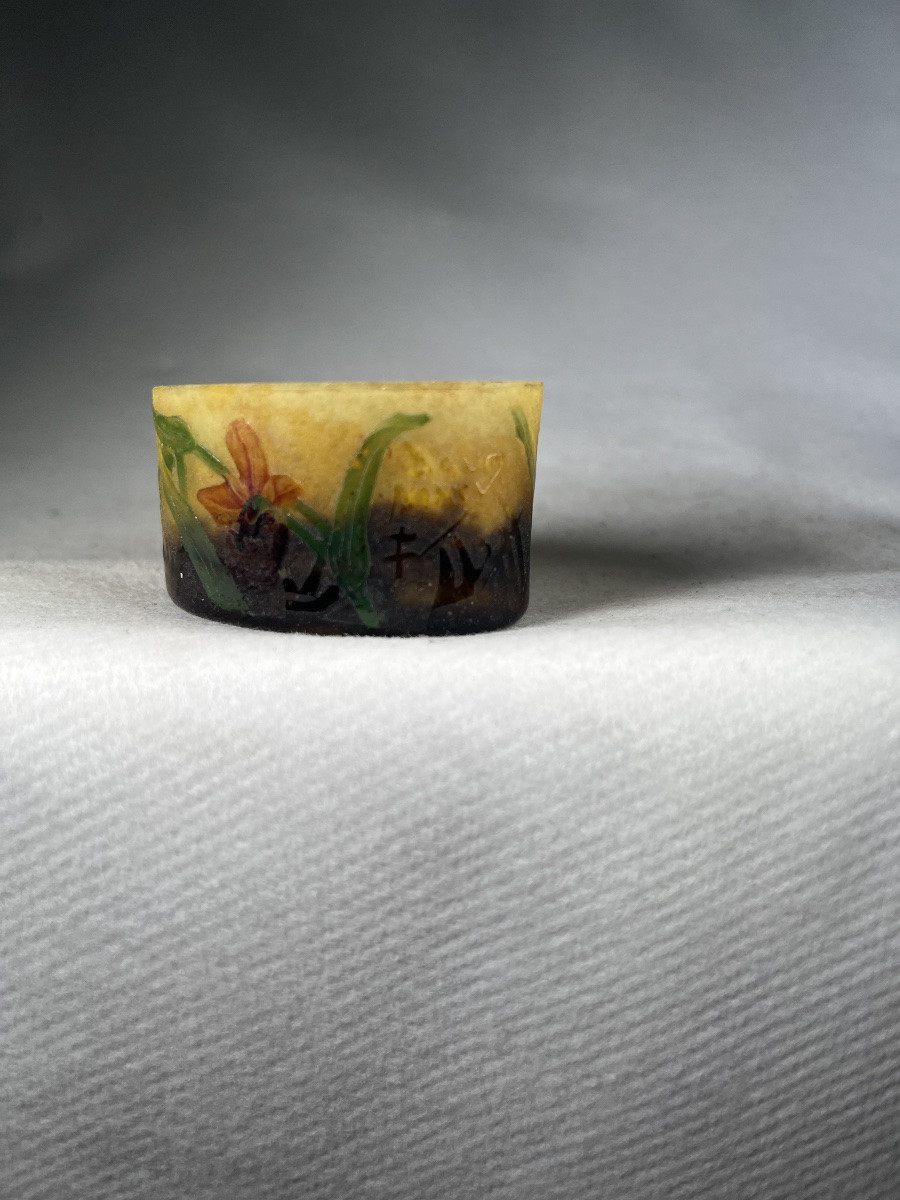 Daum Nancy Miniature Vase "orchid"-photo-2
