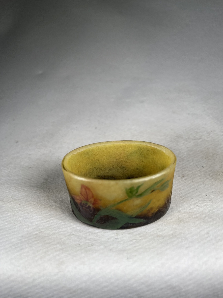 Daum Nancy Miniature Vase "orchid"-photo-3