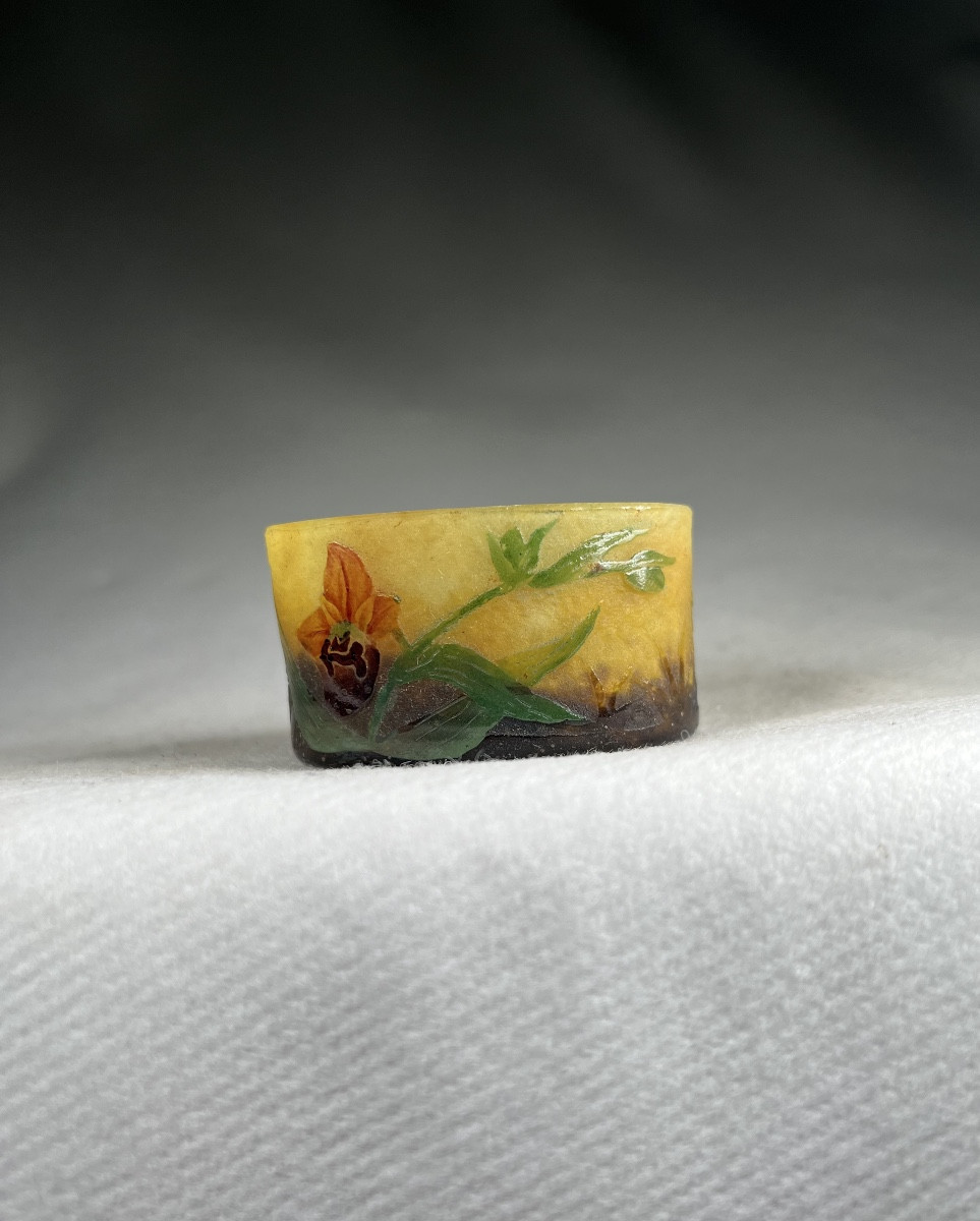 Daum Nancy Miniature Vase "orchid"