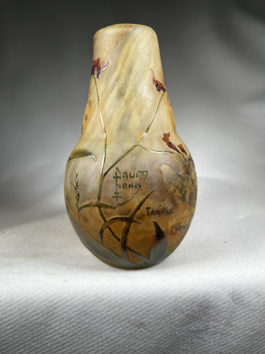 Vase Daum Nancy « Orchidée »-photo-3