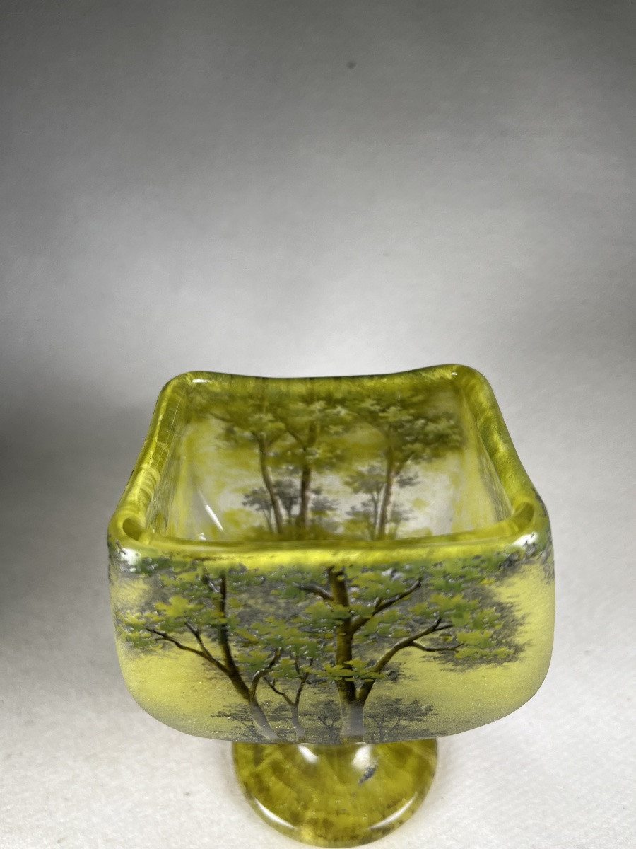 Important Vase Daum Nancy « Printemps »-photo-4