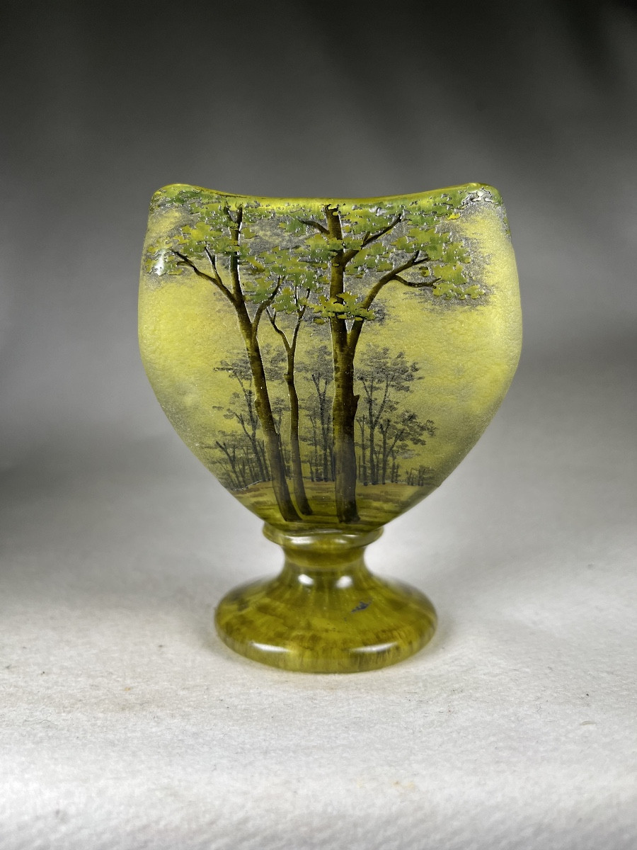 Important Vase Daum Nancy « Printemps »