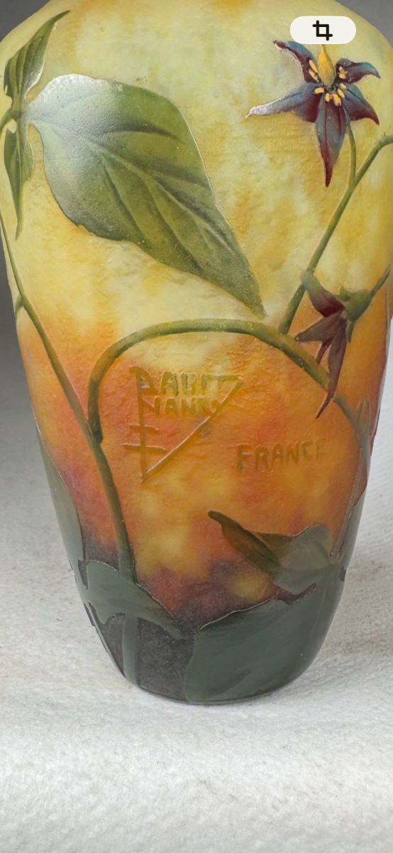 Vase Daum Nancy « Solanées »-photo-3