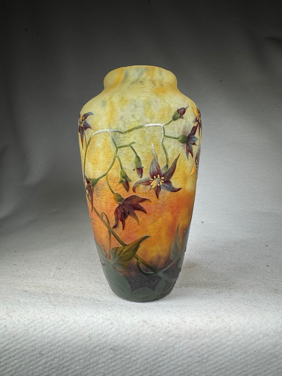 Vase Daum Nancy « Solanées »