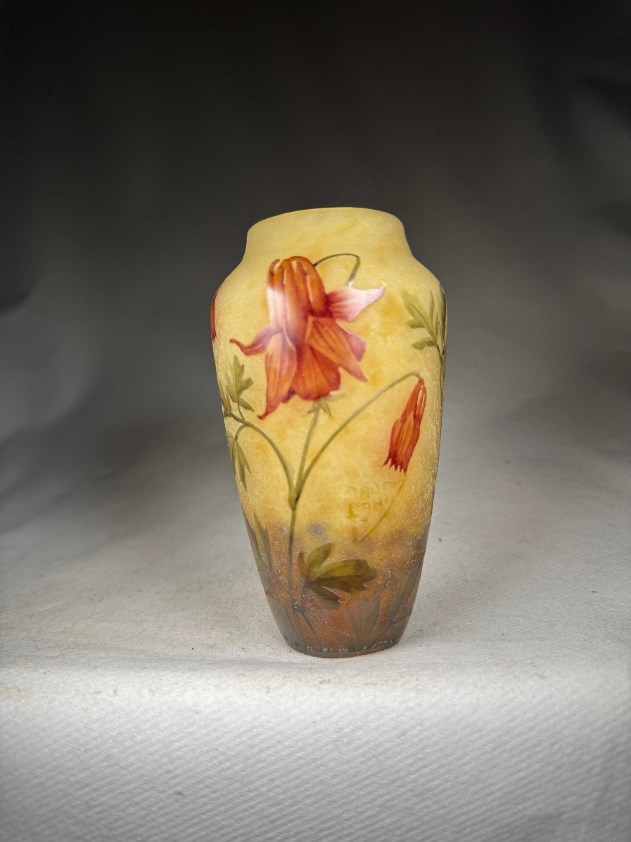 Daum Nancy Vase “columbines”-photo-2