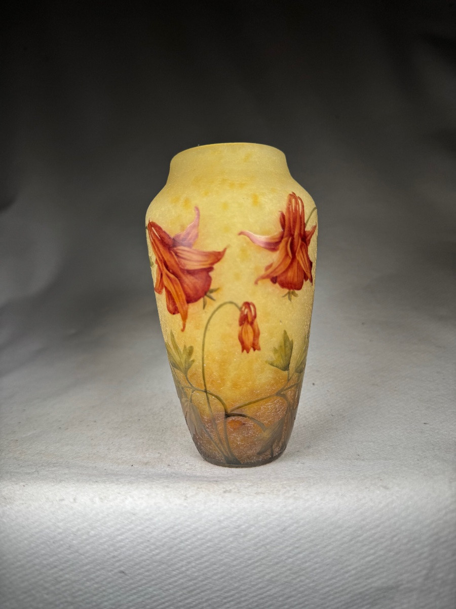 Daum Nancy Vase “columbines”-photo-4