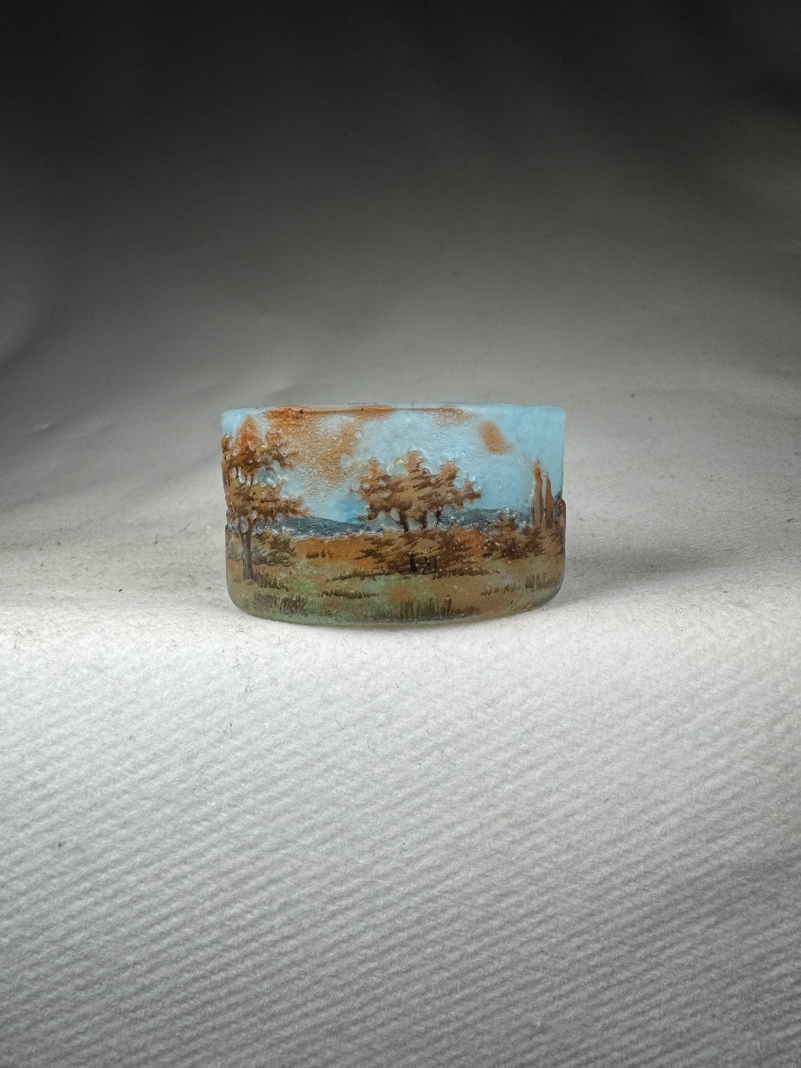 Vase Miniature Daum Nancy (Auntomne) Art Nouveau -photo-2