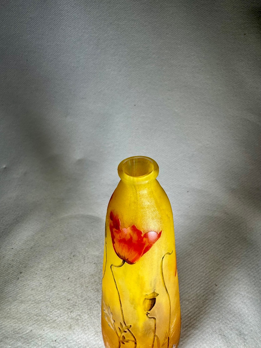 Daum Nancy Vase "poppies"-photo-4