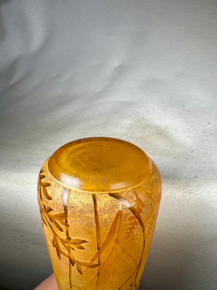 Daum Nancy Vase "poppies"-photo-5