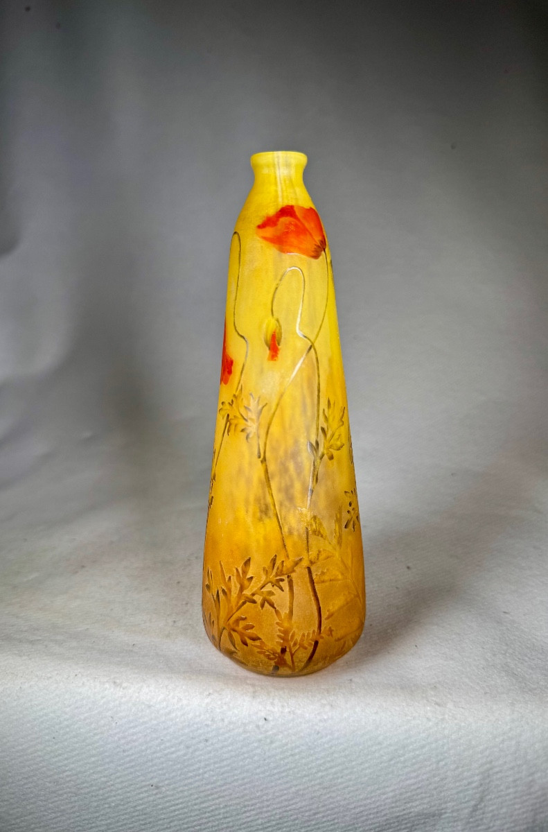 Daum Nancy Vase "poppies"