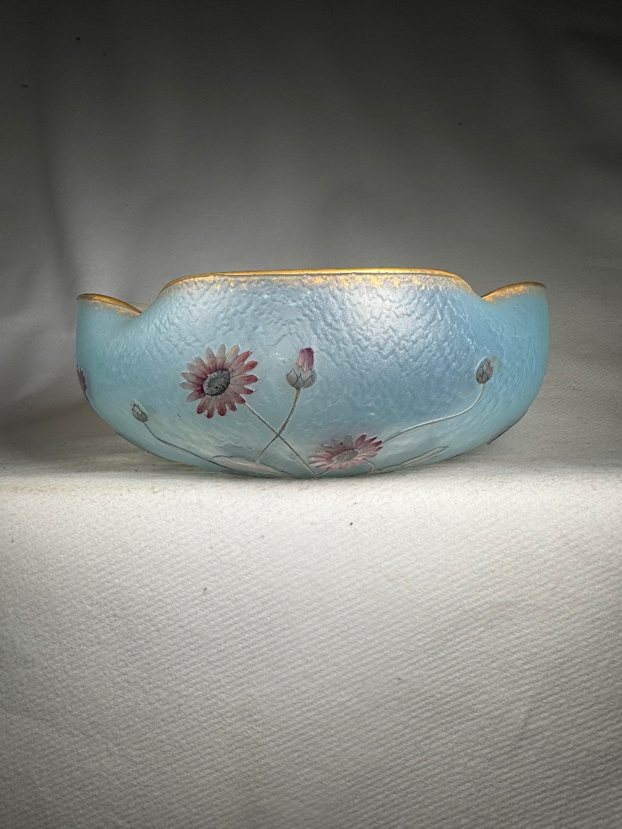 Vase Coupe Daum Nancy « Asters »-photo-1