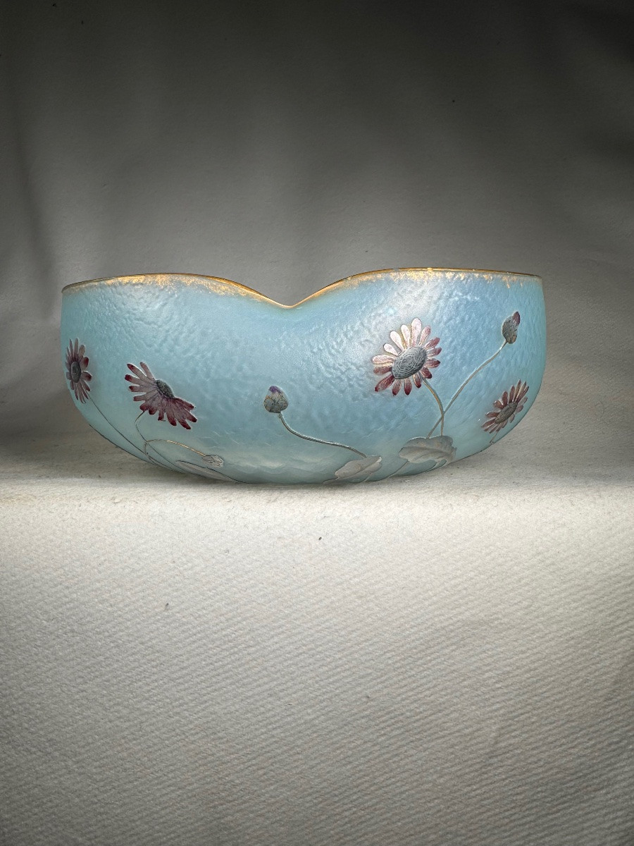 Vase Coupe Daum Nancy « Asters »-photo-2