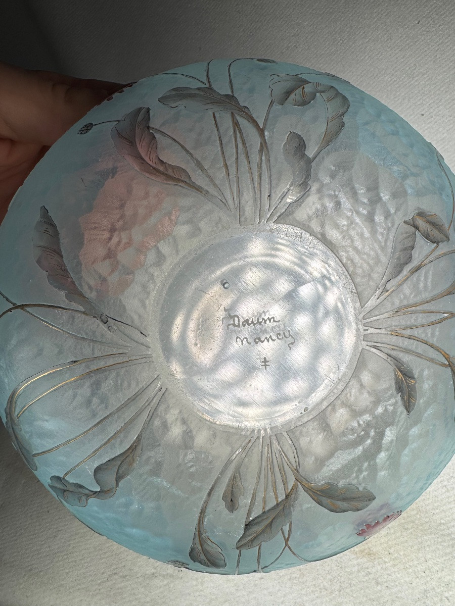 Vase Coupe Daum Nancy « Asters »-photo-4