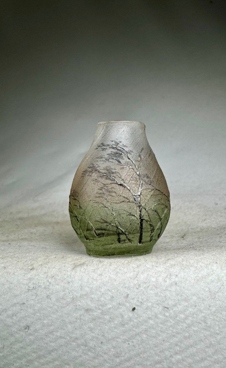 Daum Nancy Miniature Vase “rains”