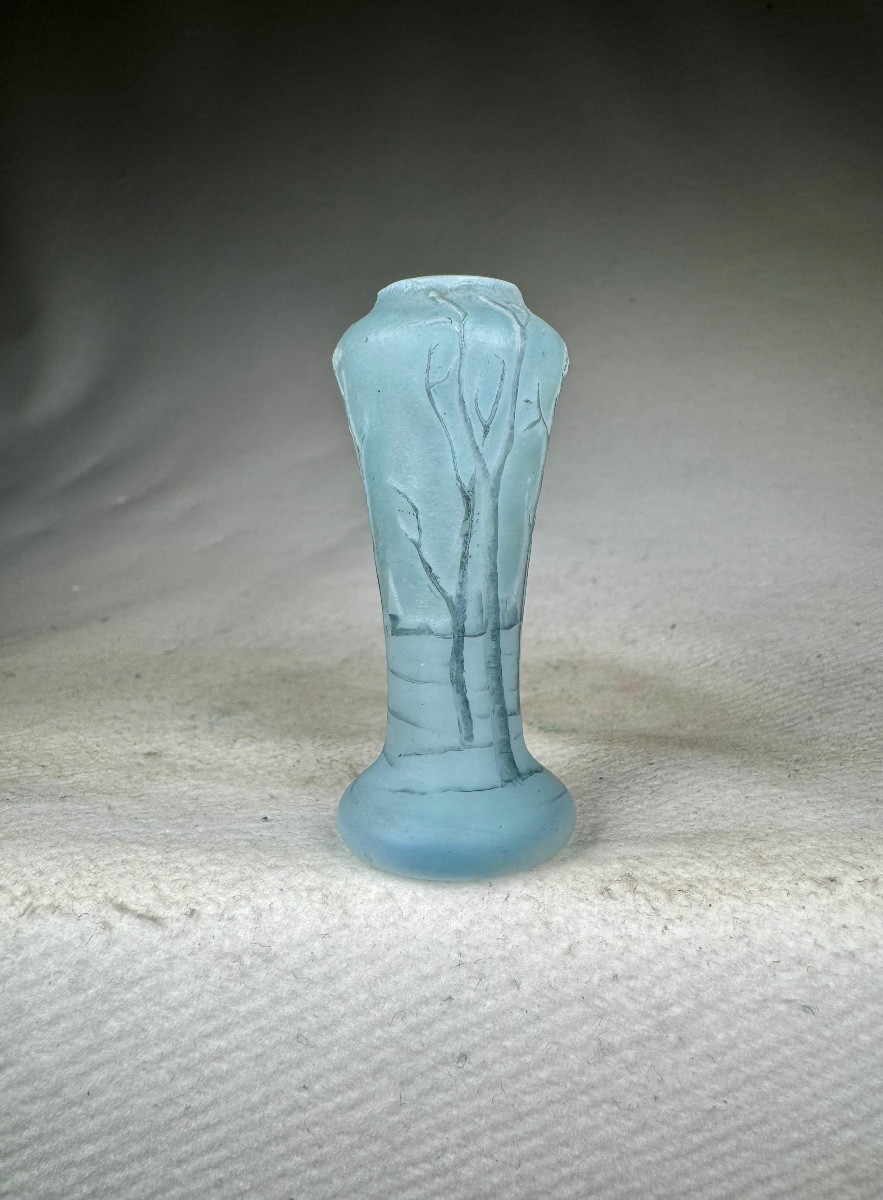 Vase Daum Nancy « Paysage Hollandais » Art Nouveau