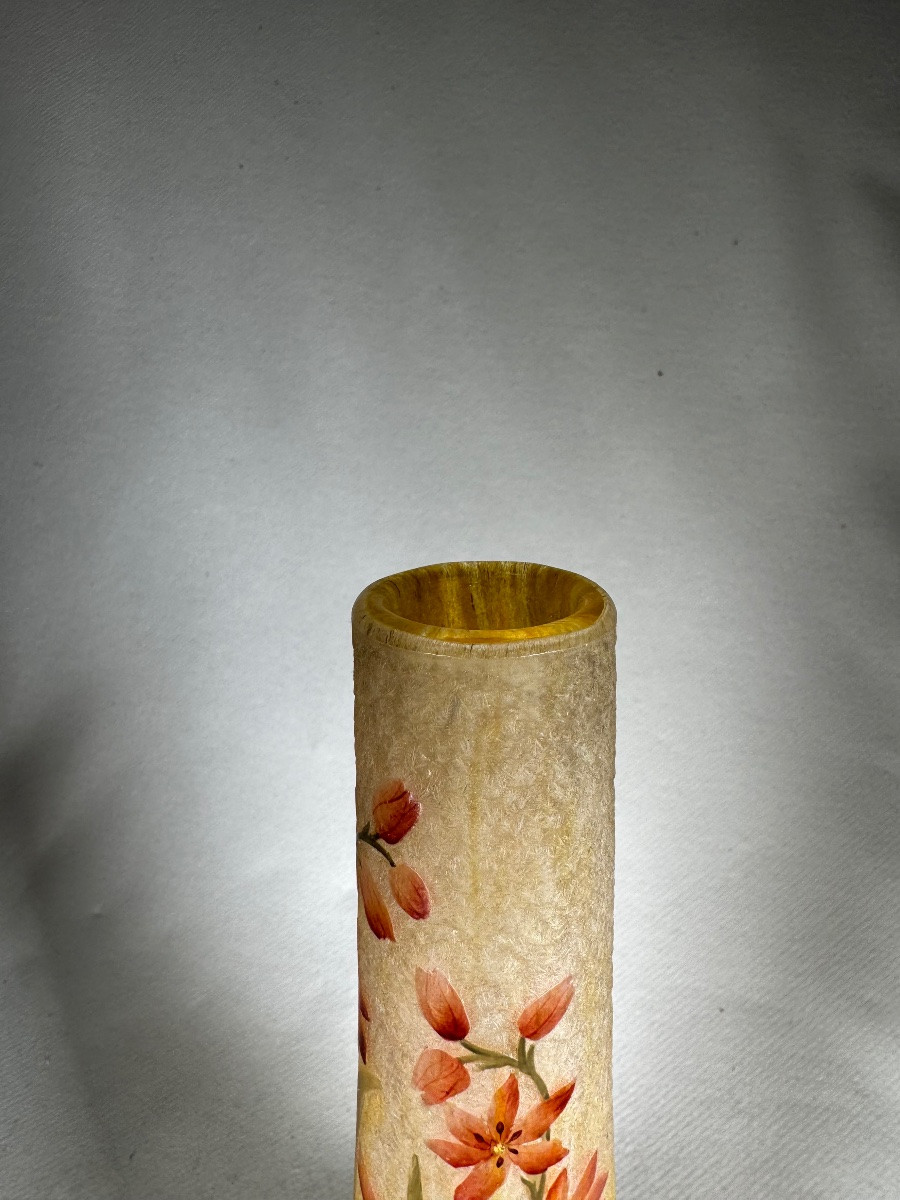 Vase Daum Nancy « Lis des Cafres »-photo-4