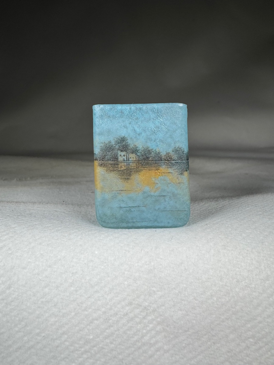 Vase Daum Nancy Paysage « Oriental »-photo-3