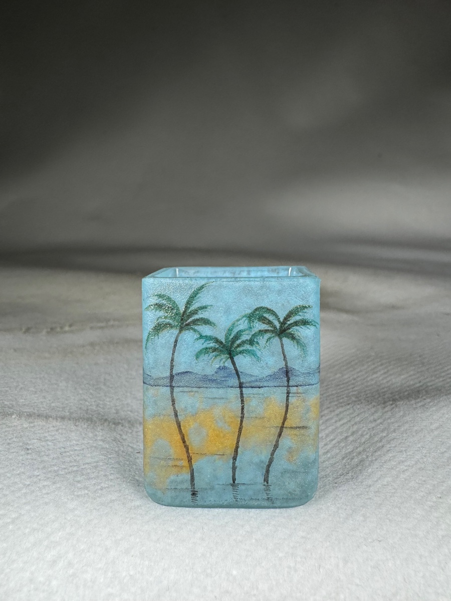 Vase Daum Nancy Paysage « Oriental »-photo-4